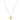 Gold necklace with a rectangular pendant featuring a liquid melted texture.
